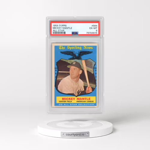 1959 Topps #564 Mickey Mantle - All Star (PSA 6 EX-MT)