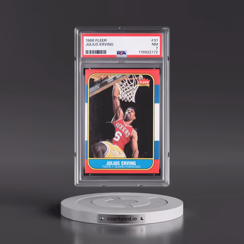 1986 Fleer #31 Julius Erving (PSA 7 NM)