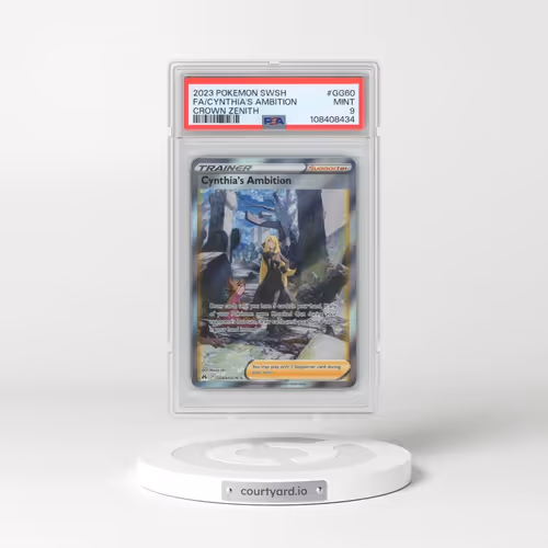 2023 Pokémon Sword and Shield Crown Zenith #GG60 Cynthia's Ambition - Full Art (PSA 9 MINT)