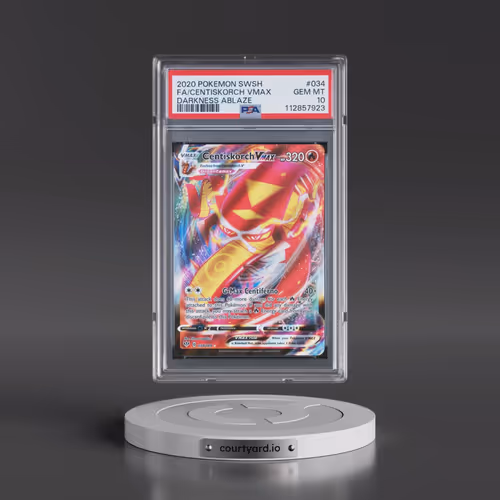 2020 Pokémon Sword & Shield Darkness Ablaze #034 Centiskorch Vmax - Full Art (PSA 10 GEM MINT)