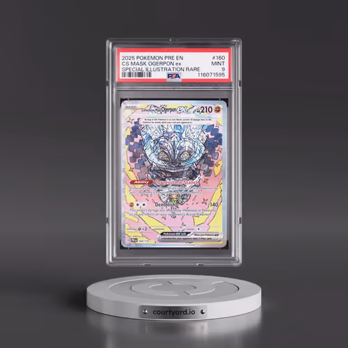 2025 Pokémon Pre EN-Prismatic Evolutions #160 Cornerstone Mask Ogerpon EX - Holo Special Illustratio