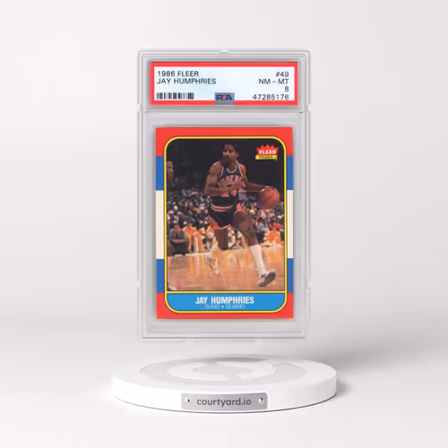 1986 Fleer #49 Jay Humphries (PSA 8 NM-MT)