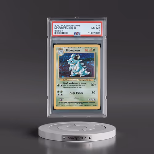 2000 Pokémon Game Base II #12 Nidoqueen - Holo (PSA 8 NM-MT)