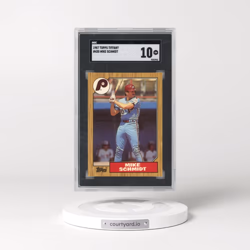 1987 Topps Tiffany #430 Mike Schmidt (SGC 10 GEM MINT)