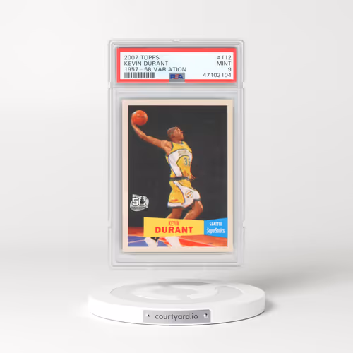 2007 Topps #112 Kevin Durant - 1957-58 Variation (PSA 9 MINT)