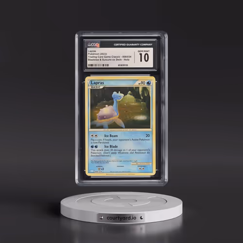 2023 Trading Card Game Classic - CLV, CLC, CLB #008/034 Lapras - Blastoise & Suicune ex Deck - CLB H