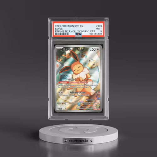 2025 Pokémon Svp EN-SV Black Star Promo #173 Eevee - Prismatic Evolutions Pokemon Center Elite Train