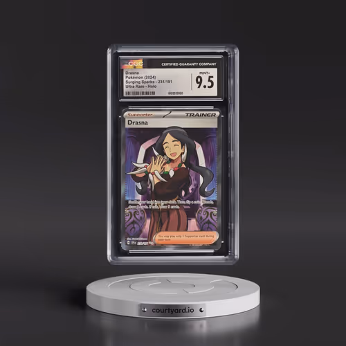 2024 Pokémon Ssp EN-Surging Sparks #231 Drasna - Ultra Rare (CGC 9.5 MINT+)