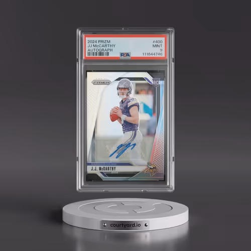 2024 Panini Prizm #400 JJ McCarthy - Autograph (PSA 9 MINT)