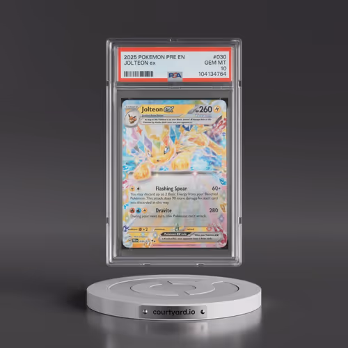 2025 Pokémon Pre EN-Prismatic Evolutions #030 Jolteon EX - Holo (PSA 10 GEM MINT)