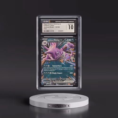 2025 Pokémon Dri EN-Destined Rivals #119 Team Rocket's Nidoking EX - Holo (CGC 10 GEM MINT)