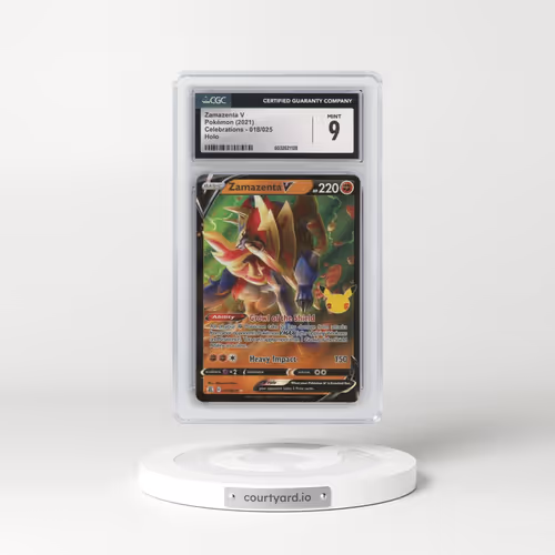2021 Celebrations #018/025 Zamazenta V - Holo (CGC 9 MINT)