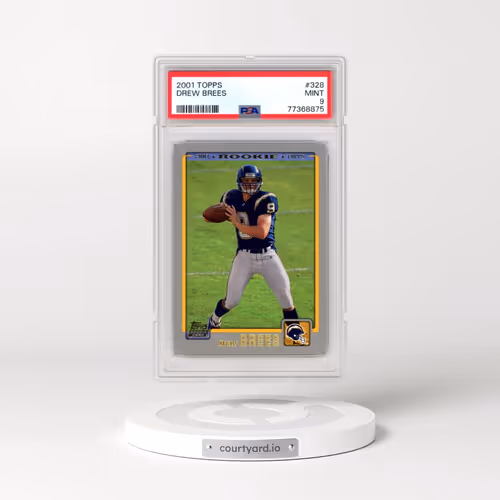 2001 Topps #328 Drew Brees (PSA 9 MINT)