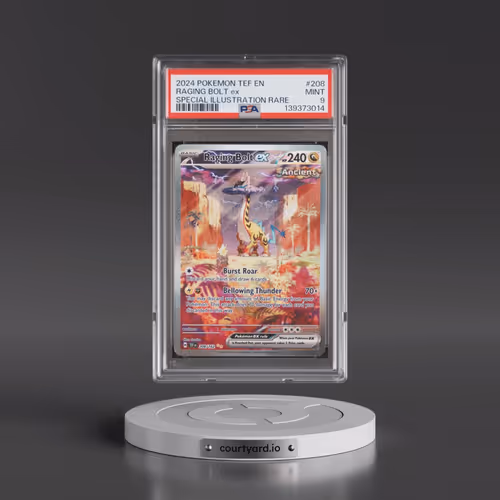2024 Pokémon Tef EN-Temporal Forces #208 Raging Bolt EX - Holo Special Illustration Rare (PSA 9 MINT