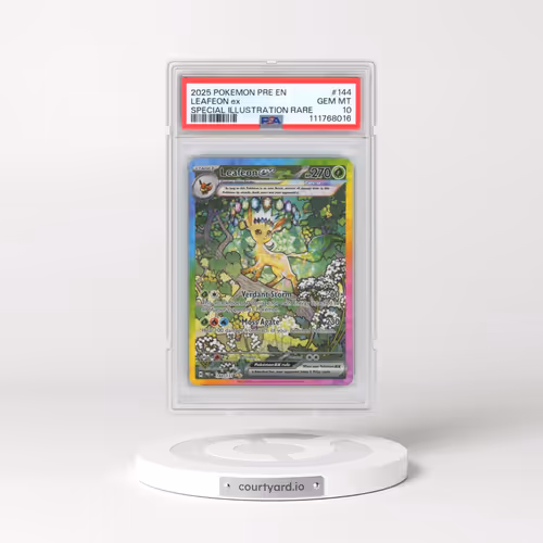 2025 Pokémon Pre EN-Prismatic Evolutions #144 Leafeon EX - Holo Special Illustration Rare (PSA 10 GE