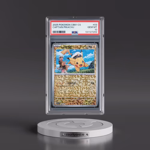 2025 Pokémon Simplified CBB1 C-Gem Pack Vol 1 #03 Captain Pikachu (PSA 10 GEM MINT)