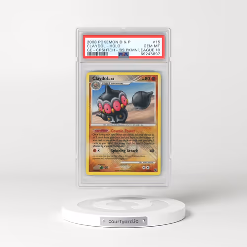 2008 Pokémon Diamond & Pearl Great Encounters #15 Claydol - Holo Crosshatch-2009 Pokemon League (PSA
