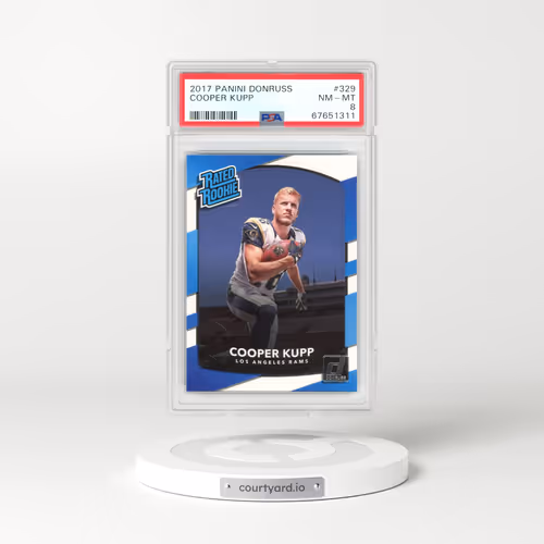 2017 Panini Donruss #329 Cooper Kupp (PSA 8 NM-MT)