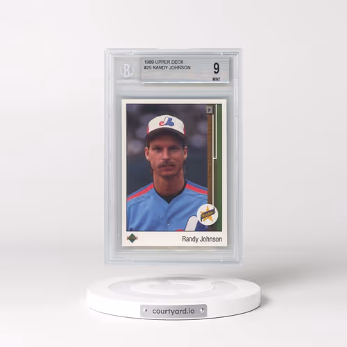 1989 Upper Deck #25 Randy Johnson - Star Rookie (BGS 9 MINT)