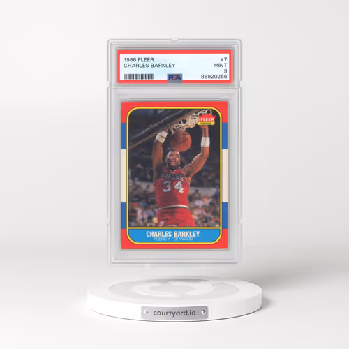 1986 Fleer #7 Charles Barkley (PSA 9 MINT)