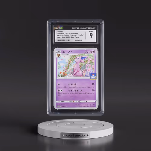 2019 Sword & Shield Promos #179/S-P Espeon - July - Sept. 2021 Gym Pack (CGC 9 MINT)