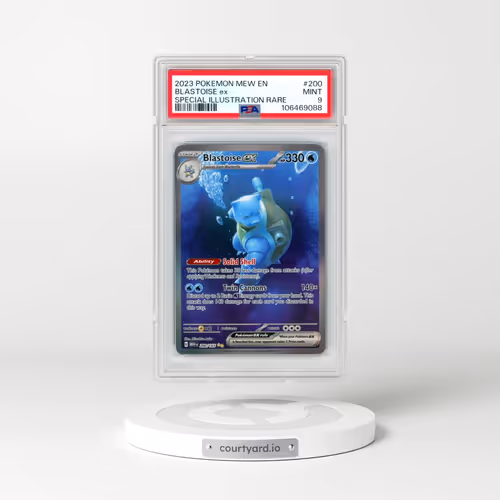2023 Pokémon Mew EN-151 #200 Blastoise EX - Holo Special Illustration Rare (PSA 9 MINT)