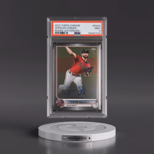 2022 Topps Chrome Rookie Autographs #RASS Spencer Strider (PSA 9 MINT)