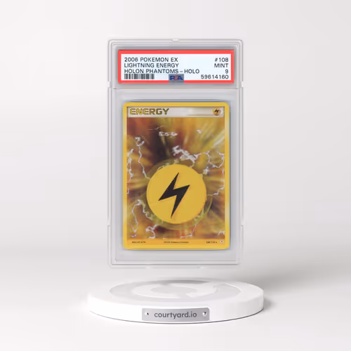 2006 Pokémon EX Holon Phantoms #108 Lightning Energy - Holo (PSA 9 MINT)