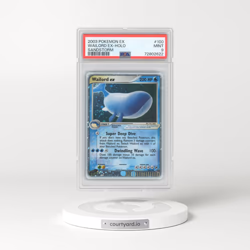 2003 Pokémon EX Sandstorm #100 Wailord EX - Holo Holo (PSA 9 MINT)