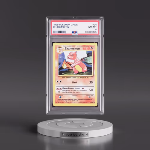 1999 Pokémon Game #24 Charmeleon (PSA 8 NM-MT)