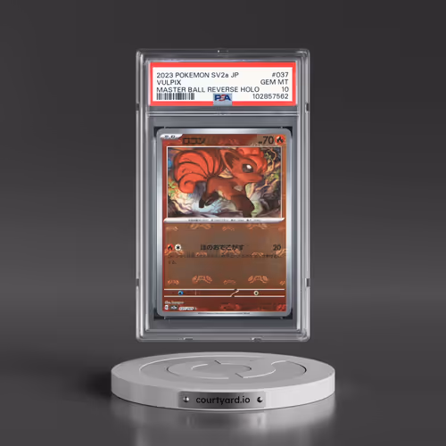 2023 Pokémon Sv2a-Pokemon 151 #037 Vulpix - Reverse Holo Master Ball (PSA 10 GEM MINT)