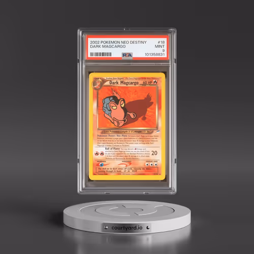 2002 Pokémon Neo Destiny #18 Dark Magcargo (PSA 9 MINT)