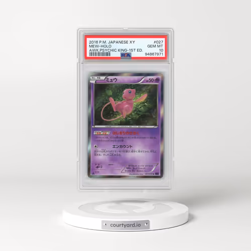 2016 Pokémon XY Awakening Psychic King #027 Mew - 1st Edition Holo (PSA 10 GEM MINT)