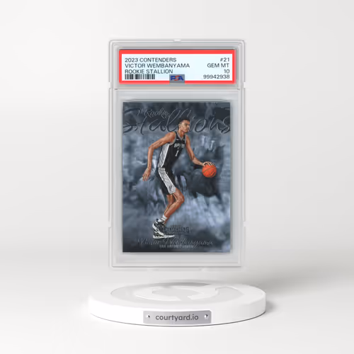 2023 Panini Contenders Rookie Stallion #21 Victor Wembanyama (PSA 10 GEM MINT)