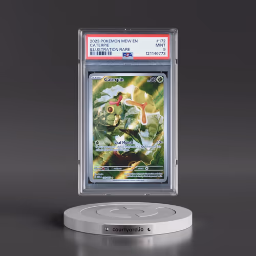 2023 Pokémon Mew EN-151 #172 Caterpie - Illustration Rare (PSA 9 MINT)