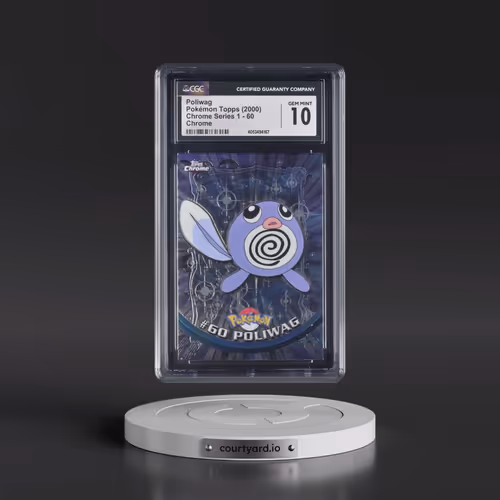 2000 Chrome Series 1 #60 Poliwag - Chrome (Topps Chrome Stamp on Front of Card) (CGC 10 GEM MINT)