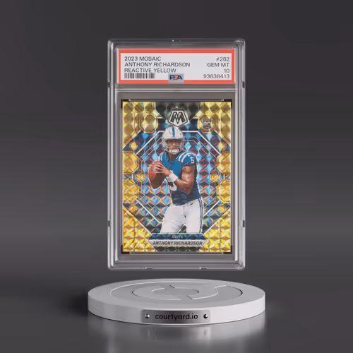 2023 Panini Mosaic #282 Anthony Richardson - Reactive Yellow (PSA 10 GEM MINT)