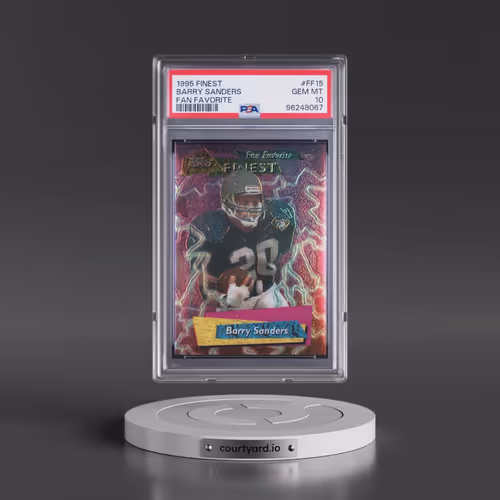 1995 Finest Fan Favorite #FF15 Barry Sanders (PSA 10 GEM MINT)