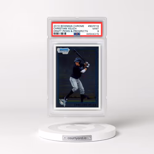2010 Bowman Chrome Draft Picks & Prospects #BDPP78 Christian Yelich (PSA 9 MINT)