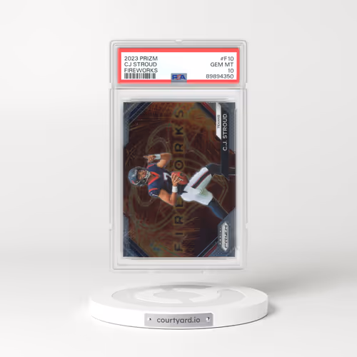 2023 Panini Prizm Fireworks #F10 CJ Stroud (PSA 10 GEM MINT)