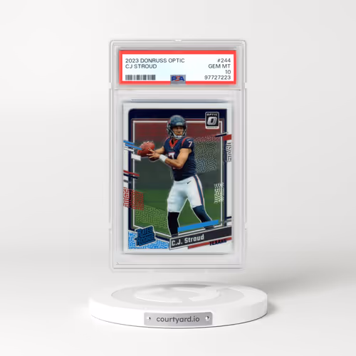 2023 Panini Donruss Optic #244 CJ Stroud (PSA 10 GEM MINT)