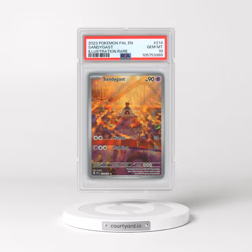 2023 Pokémon Pal EN-Paldea Evolved #214 Sandygast - Illustration Rare (PSA 10 GEM MINT)