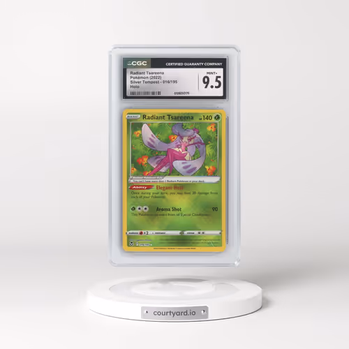 2022 Silver Tempest #016/195 Radiant Tsareena - Holo (CGC 9.5 MINT+)