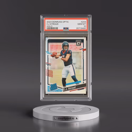 2023 Panini Donruss Optic #244 CJ Stroud - Holo (PSA 10 GEM MINT)
