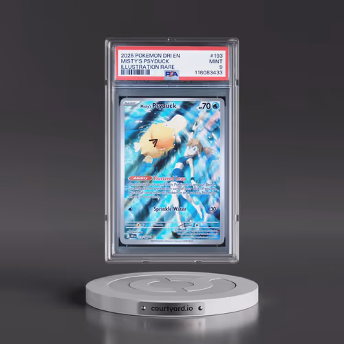 2025 Pokémon Dri EN-Destined Rivals #193 Misty's Psyduck - Illustration Rare (PSA 9 MINT)