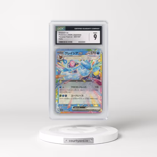2024 Pokémon Sv8a-Terastal Fest EX #041 Glaceon EX - Holo (CGC 9 MINT)