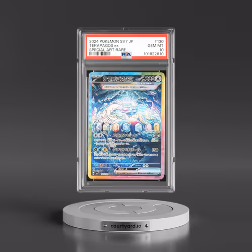 2024 Pokémon SV7-Stellar Miracle #130 Terapagos EX - Holo Special Art Rare (PSA 10 GEM MINT)