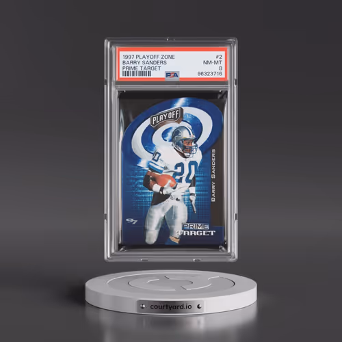 1997 Playoff Zone Prime Target #2 Barry Sanders (PSA 8 NM-MT)