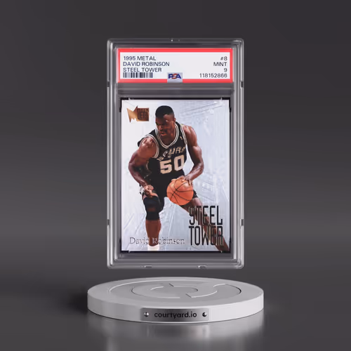 1995 Metal Steel Tower #8 David Robinson (PSA 9 MINT)