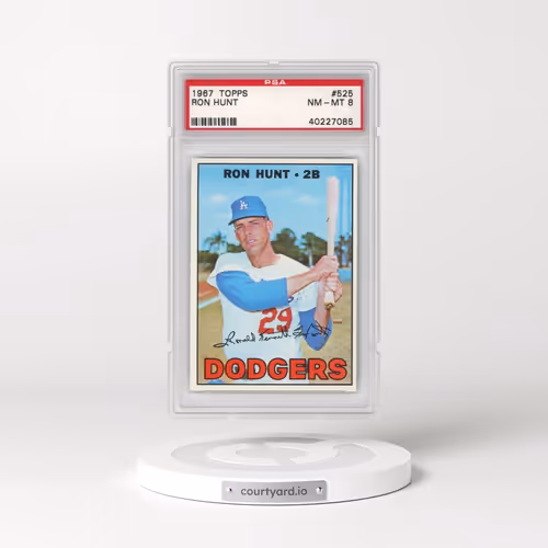 1967 Topps #525 Ron Hunt (PSA 8 NM-MT)